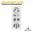 Swiss Arms Alumiininen teleskooppi bipod - Tukit, kiskot, kahvat ja bipodit - 3559966052464 - 13