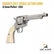 Umarex Colt Single Action Army .45 Peacemaker 4,5 mm Pellet CO2 ilma-ase revolveri - Etuviistosta alhaalta oikea kylki - Ilma-aseluoti ilmapistoolit - 4000844611574 - 9