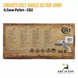 Umarex Colt Single Action Army .45 Peacemaker 4,5 mm Pellet CO2 ilma-ase revolveri - Myyntipakkaus takaa - Ilma-aseluoti ilmapistoolit - 4000844611574 - 13