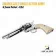 Umarex Colt Single Action Army .45 Peacemaker 4,5 mm Pellet CO2 ilma-ase revolveri - Etuyläviistosta  - Ilma-aseluoti ilmapistoolit - 4000844611574 - 5