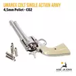 Umarex Colt Single Action Army .45 Peacemaker 4,5 mm Pellet CO2 ilma-ase revolveri - Yksityiskohta rulla avoinna ja hylsyt esillä - Ilma-aseluoti ilmapistoolit - 4000844611574 - 7