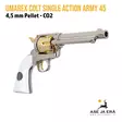 Umarex Colt Single Action Army 45 Smoke 5.8456 - Etuviistosta oikealta - Ilma-aseluoti ilmapistoolit - 4000844859334 - 3