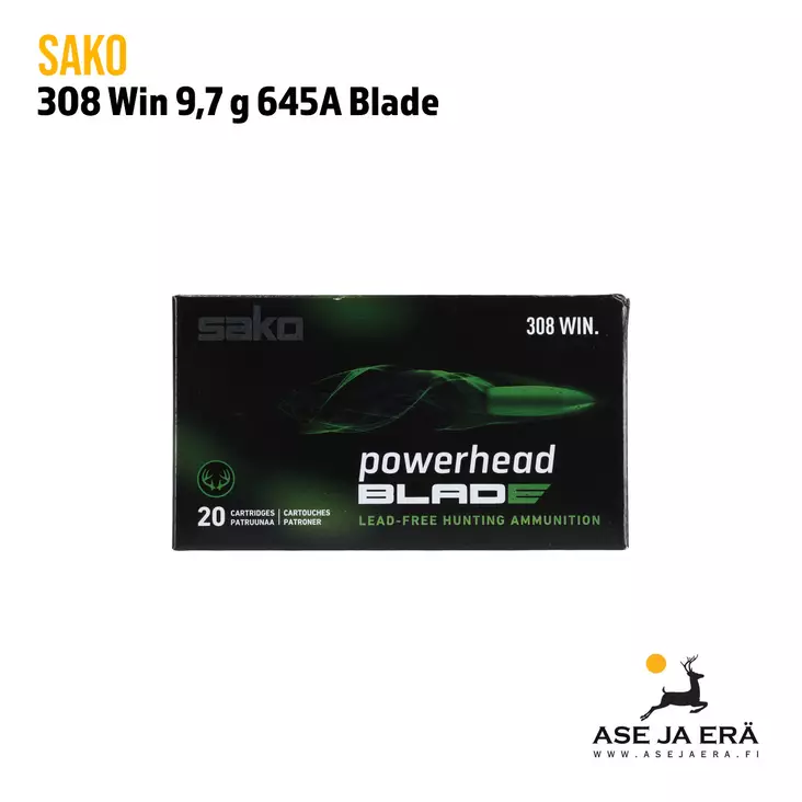 308 Win Sako Powerhead Blade 9,7 g Kivääripatruuna (656A) - 308 kaliiperi - 6438053169544 - 8
