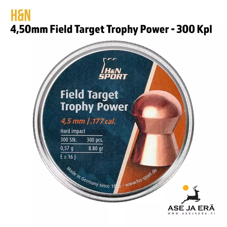 4,5mm H&N Field Target Trophy Power - Yleiskuva rasiasta - 4,5 mm ilmakivääriluodit - 4047058011714 - 8