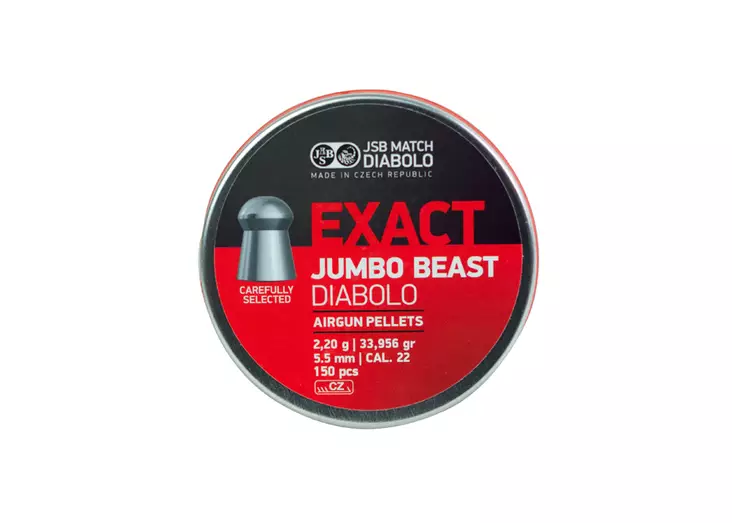 5,52mm JSB Exact Jumbo Beast 2,2g 150kpl - 5,5 mm luodit - 8594180450844 - 1
