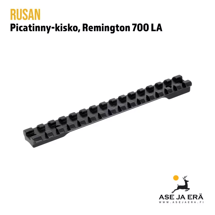 Rusan Picatinny-kisko Remington 700 LA - Yleiskuva - Kiskot, kiilat, palat ja muut jalustat - 3856026412474 - 1