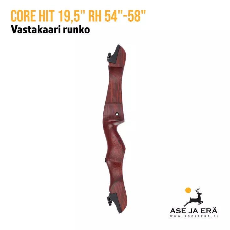 Core Hit 19,5" RH 54"-58" runko sivukuva ikkunaleikkaus - Vastakaarijousen rungot - 6017413065094 - 1
