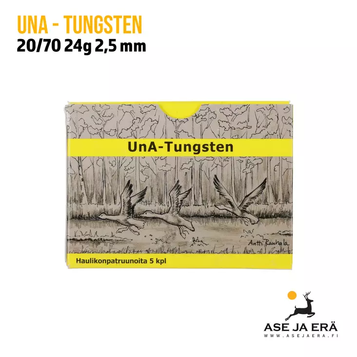 UnA-Tungsten 20/70 24g #7 2,50mm haulikonpatruuna - Lyijyttömät patruunat - 6430068625374 - 1