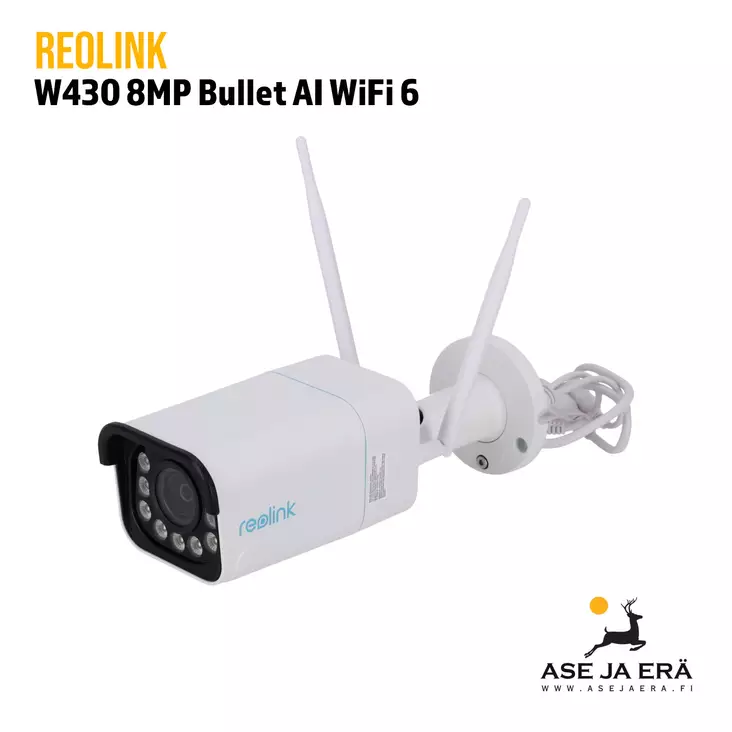 Reolink W430 8MP Bullet AI WiFi 6 valvontakamera - Lähettävä riistakamera - 6975253983124 - 1