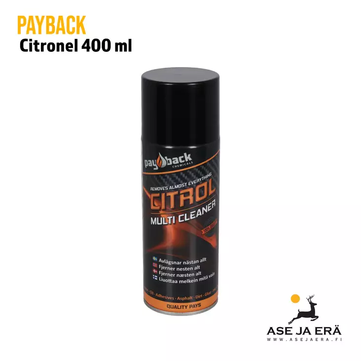 Payback Citrol puhdistusaine - Aseöljyt ja -rasvat - 7340069046124 - 1