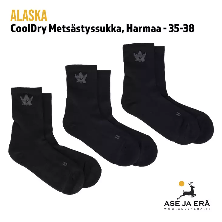 Alaska CoolDry metsästyssukat 3 paria - Sukat - 6438347035104 - 3