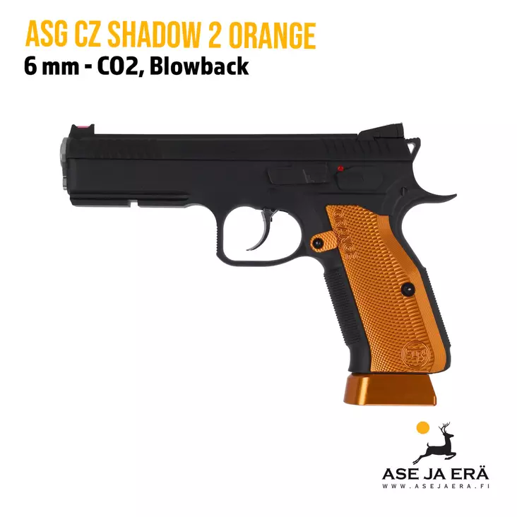 ASG CZ Shadow 2 Orange Special Edition blowback CO2 Airsoft pistooli - Pistoolit ja -revolverit - 5707843091824 - 1