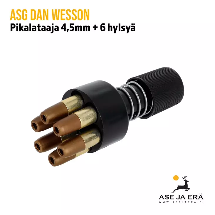 ASG Dan Wesson pikalataaja 4,5mm + 6 hylsyä - yleiskuva - ASG Lippaat - 5707843035484 - 2