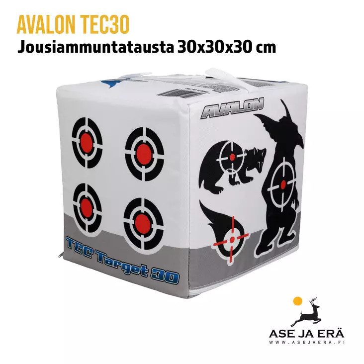 Avalon TEC30 jousiammuntatausta 30x30x30cm - Yleiskuva - Kannettavat taulut - 6017433022084 - 5