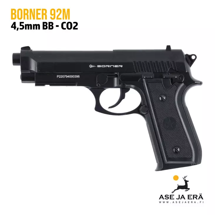 Borner 92M 4,5mm CO2 ilmapistooli - BB kuula ilmapistoolit - 4610196863424 - 1