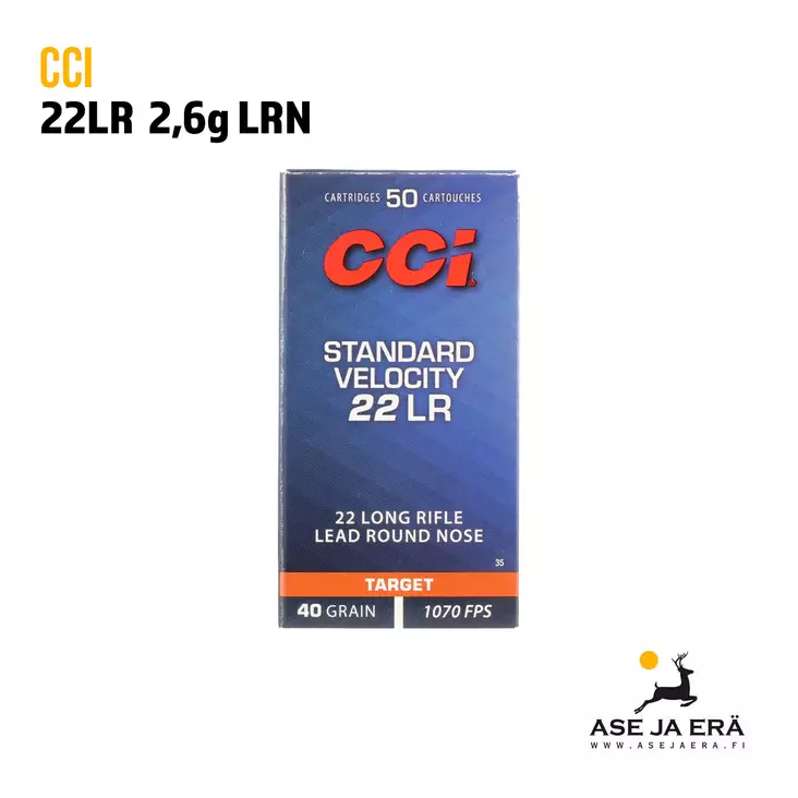 CCI Standard 22LR 2,6g Pienoiskivääripatruuna - 22 LR patruunat - 076683000354 - 1