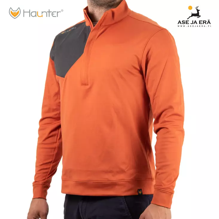Haunter Ore Q-Zip -paita oranssi/harmaa - T-paidat - 7340143705374 - 1