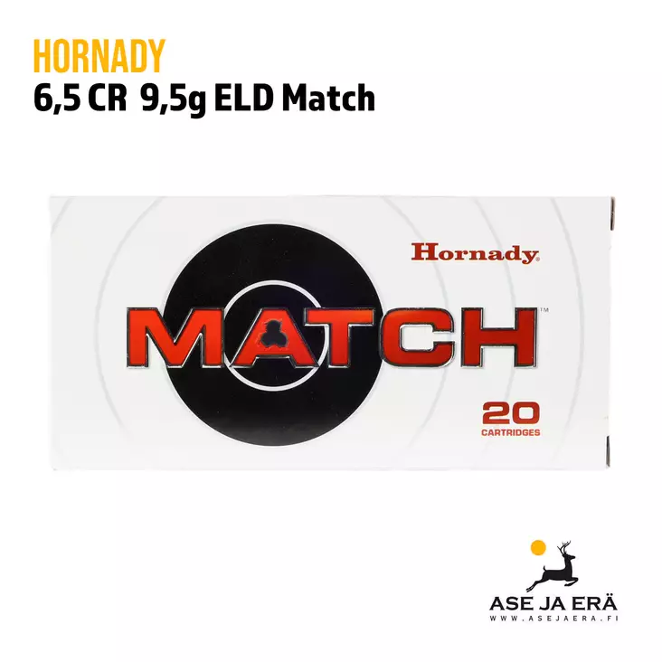 Hornady ELD Match 6,5 PRC 9,5g - Muut kaliiperit - 090255816204 - 1