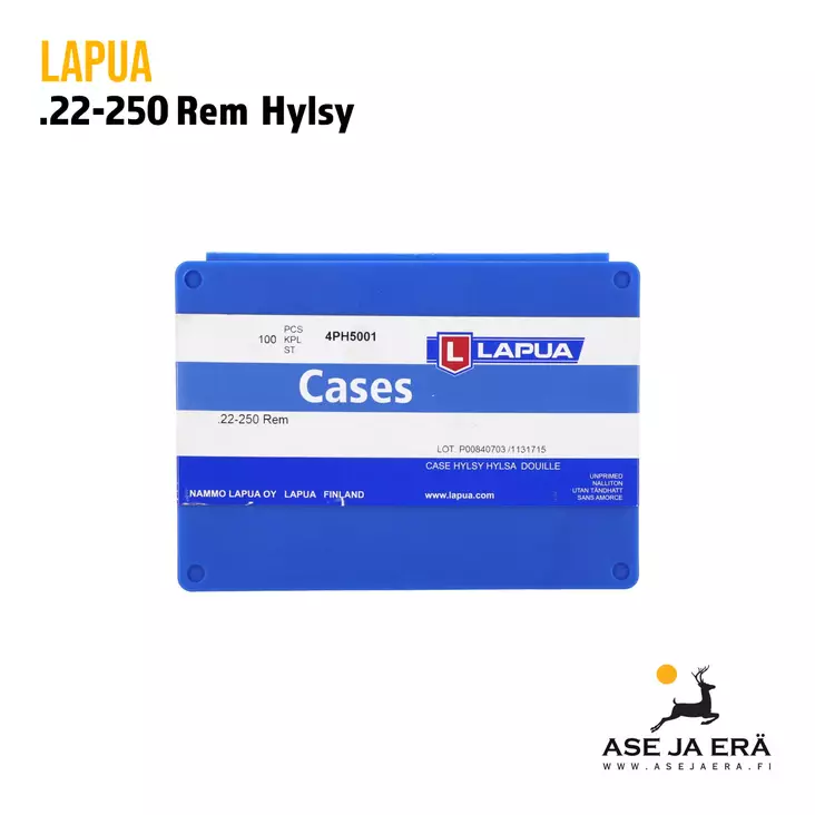 Hylsy Lapua 22-250 100 kpl - Hylsyt - 6418267200264 - 1