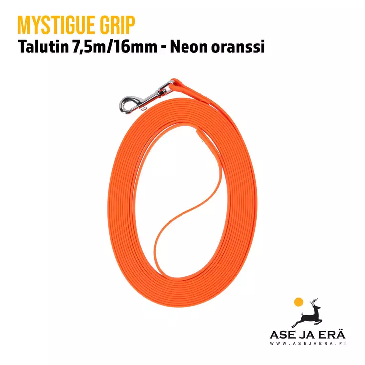 Mystique Biothane jälkiliina 16mm käsilenkillä - Metsästyskoiran koulutustarvikkeet - 8586018007894 - 1