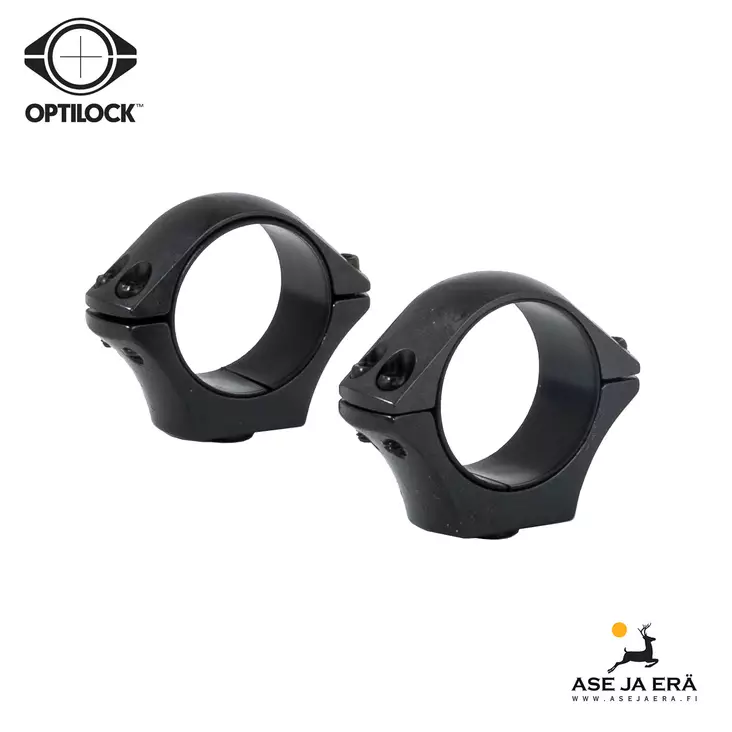 Optilock 1" LOW renkaat - 1" kiikarinrenkaat - 6438053049044 - 6