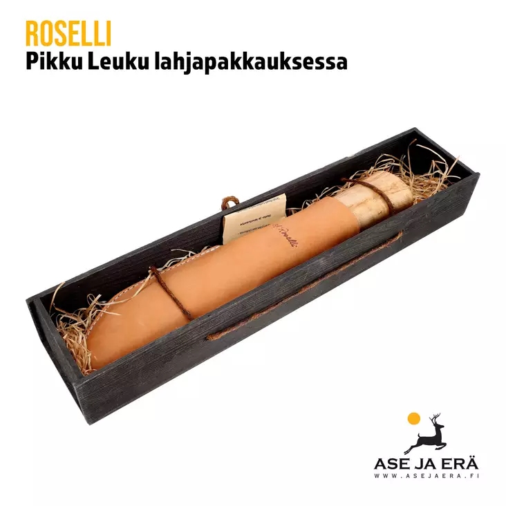 Roselli Pikku Leuku lahjapakkauksessa - yleiskuva lahjapakkauksesta - Puukot - 6430056850214 - 1