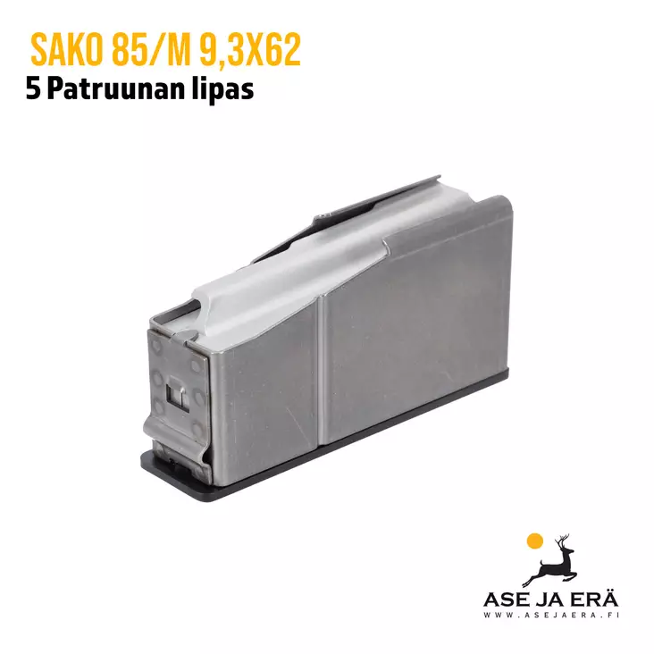 Sako 85/M 9,3x62 5 patruunan musta lipas - Metsästysaseiden lippaat - 6438053048634 - 1