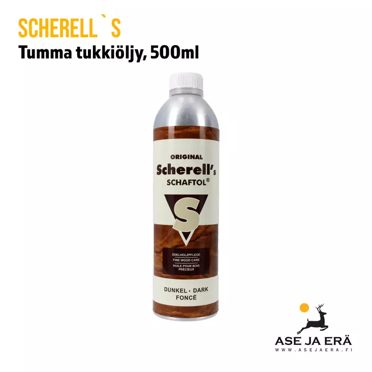 Scherell's tumma tukkiöljy 500ml - Tukkiöljyt ja -vahat - 4017777238334 - 2