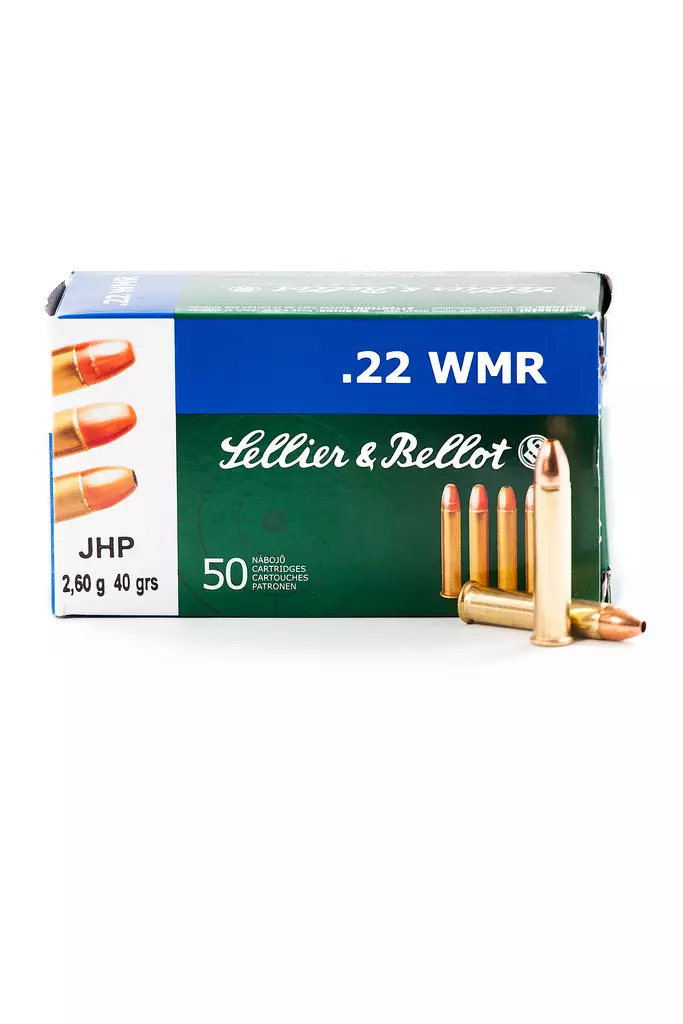 Sellier & Bellot 22WMR 2,6 g JHP 50 kpl - 22 WMR patruunat - 8590690355204 - 3