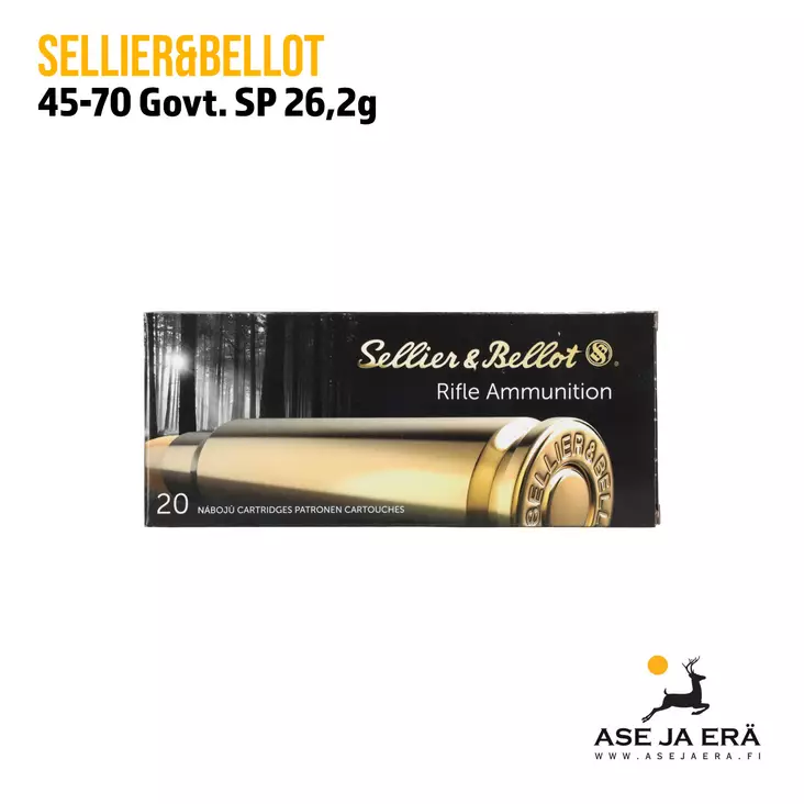 Sellier & Bellot 45-70 Govt. SP 26,2g kiväärinpatruuna - Muut kaliiperit - 8590690341894 - 1