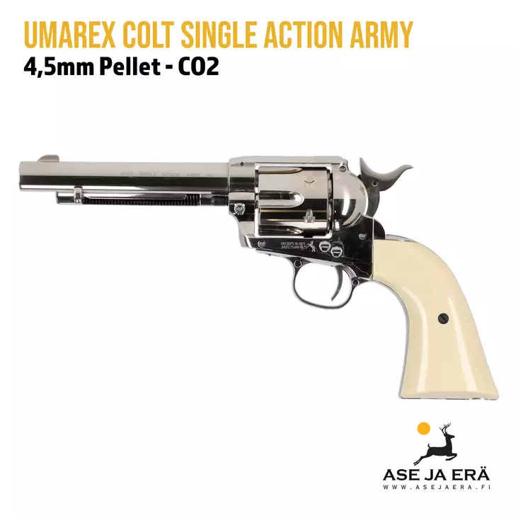 Umarex Colt Single Action Army .45 Peacemaker 4,5 mm Pellet CO2 ilma-ase revolveri- Yleiskuva - Ilma-aseluoti ilmapistoolit - 4000844611574 - 3