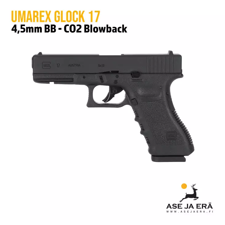 Umarex Glock 17 Blowback 4,5mm CO2 BB ilmapistooli - BB kuula ilmapistoolit - 4000844647894 - 1