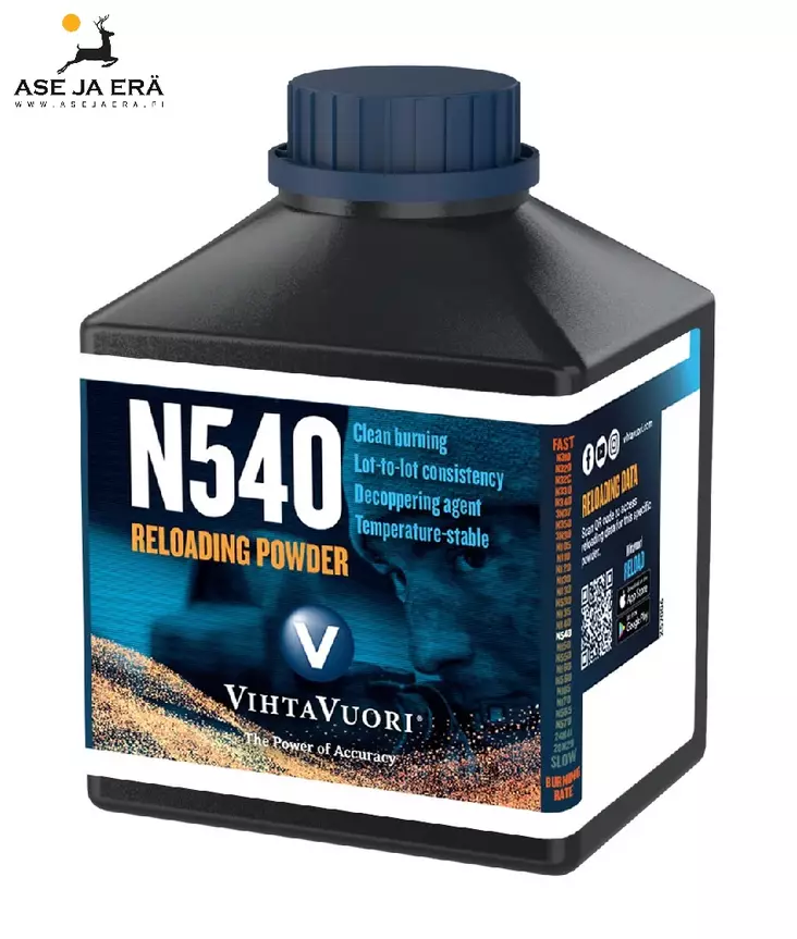 Vihtavuori ruuti N540 1 lb (454g) - Kivääriruuti - T11954 - 1