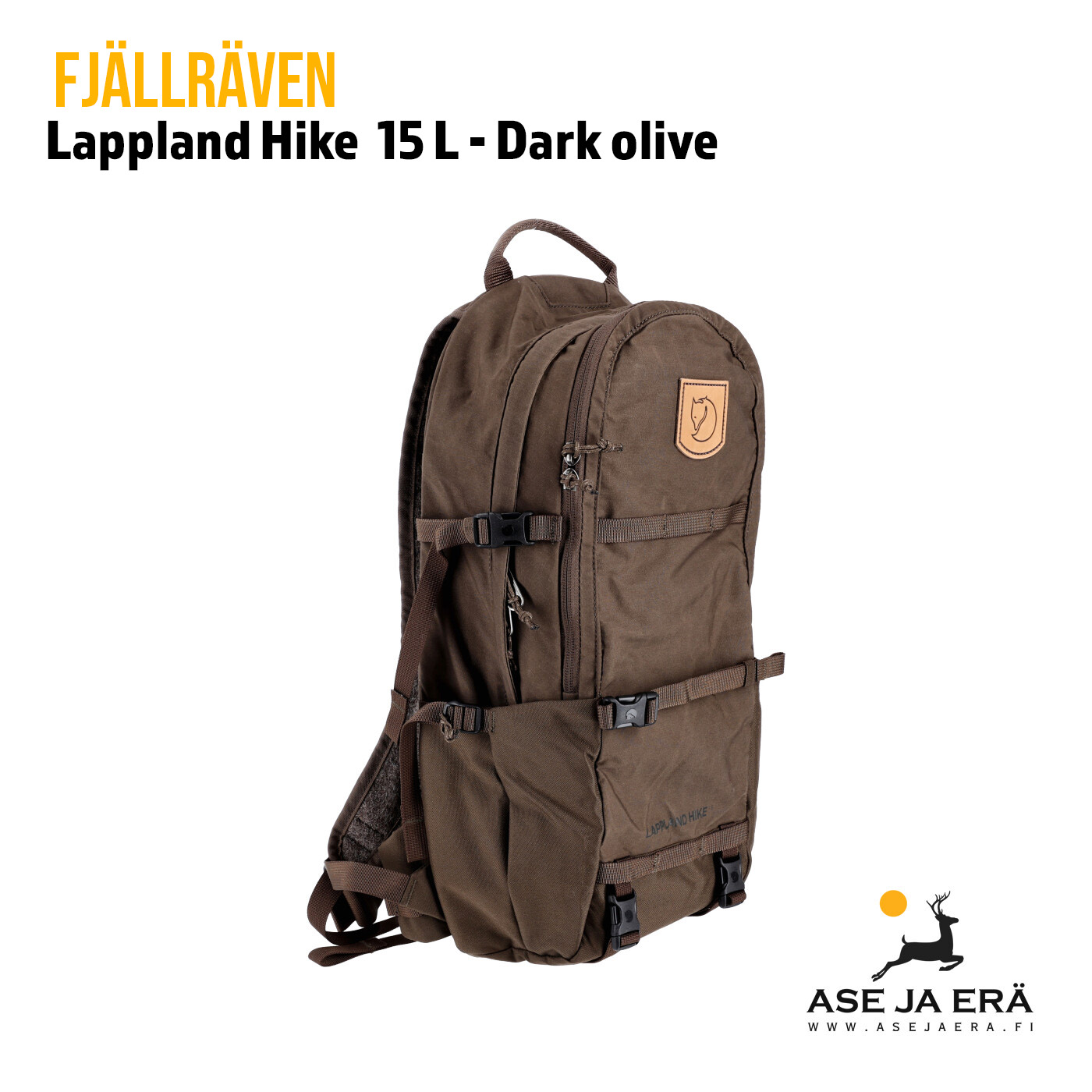 Fjällräven Lappland Hike 15 litrainen selkäreppu Päiväreppu