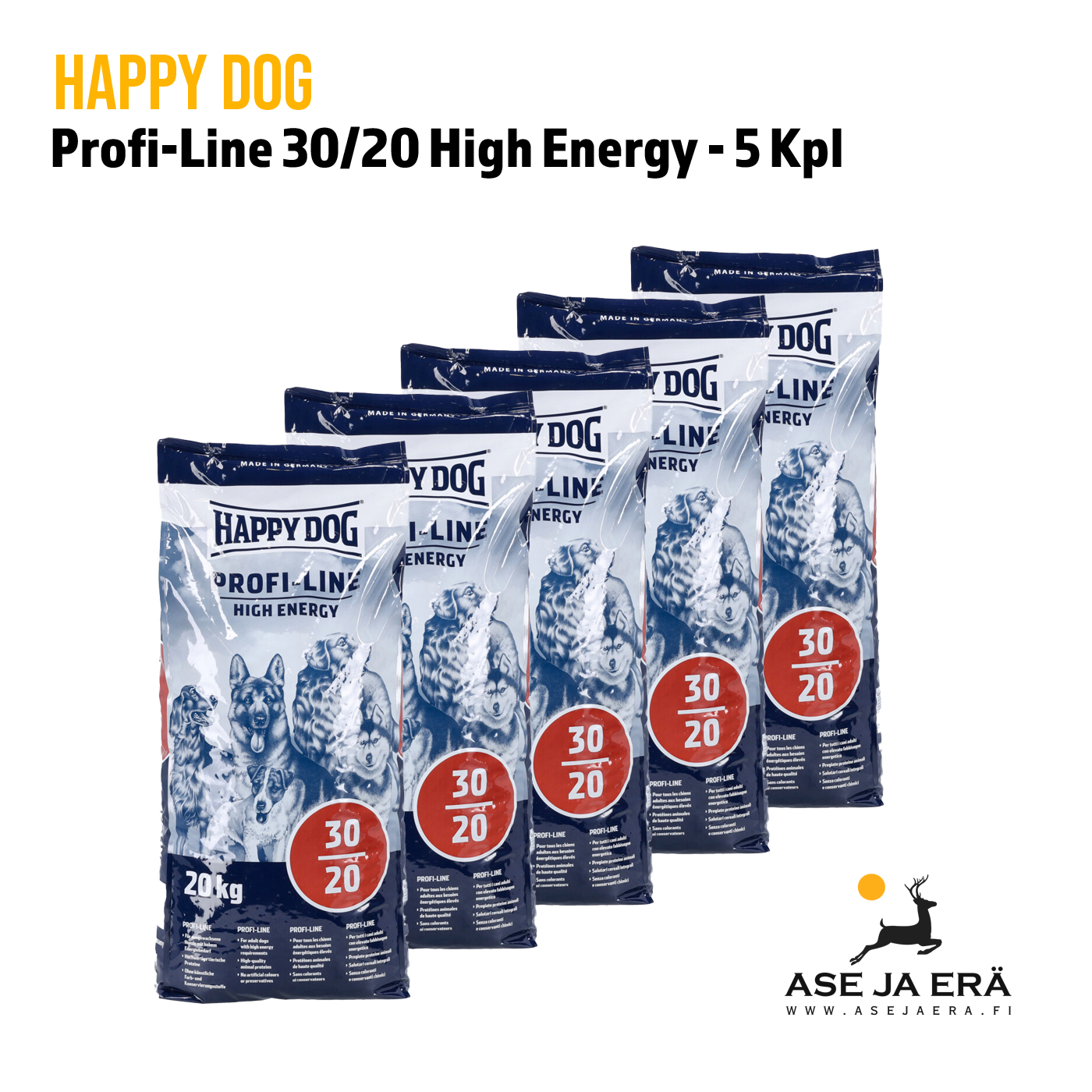 Happy Dog Profi-Line 30/20 High Energy koiraruokaa
