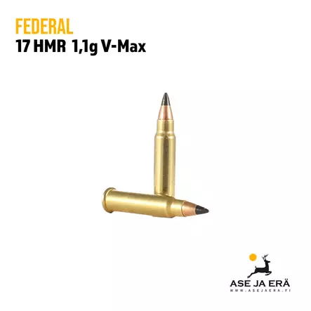17HMR Federal V-Shok Hornady V-Max 1,1g pienoiskivääripatruuna - 17HMR patruunat - 029465057275 - 2