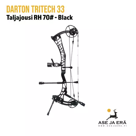 Darton Tritech 33 RH 70# Black Monipuolinen metsästysjousi - Sivukuva - Metsästysjousi - 0014981711015 - 2