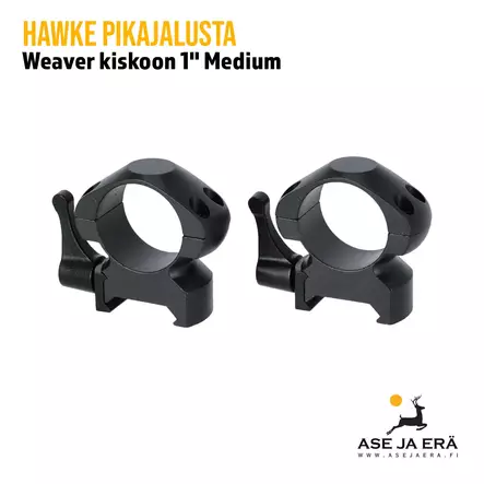 Hawke pikajalusta Weaver kiskoon 1" Low - Pikajalat - 5054492230105 - 1