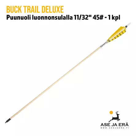 Buck Trail Deluxe puunuoli 11/32" 45# - 1 kpl - nuoli viistosta - Puunuolet - ZPVB202K45 - 2