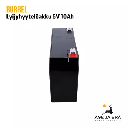Burrel lyijyhyytelöakku 6V 10Ah - Tarvikkeet riistakameroihin - 5412810284115 - 3