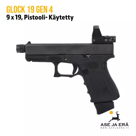 Glock M19 PRO 9mm GEN4 pistooli kierrepiipulla, käytetty - Käytetyt käsiaseet - BEZG495 - 1