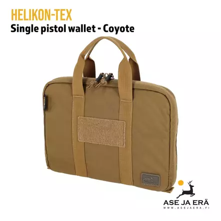 Helikon-Tex Single Pistol Wallet pistoolilaukku, Coyote, etuviistosta - Reput ja laukut - 5902688033835 - 5