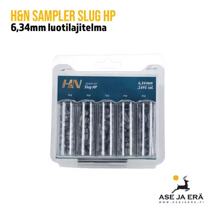 H&N Slug HP 6,34mm ilma-aseluotien testipakkaus - 6,35 mm luodit - 4047058021935 - 2