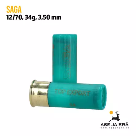 Saga Top Export 12/70 34g haulikonpatruuna - 12/70 metsästyspatruunat - 8435101623995 - 2