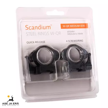 Scandium W-QR 30 mm Medium renkaat Weave - 30mm kiikarinrenkaat - 7340143713805 - 2