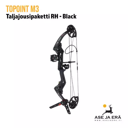 Topoint M3 taljajousipaketti RH musta - jousi takaviistosta vasemmalta - RTS taljajousipaketit - 6017410932955 - 2