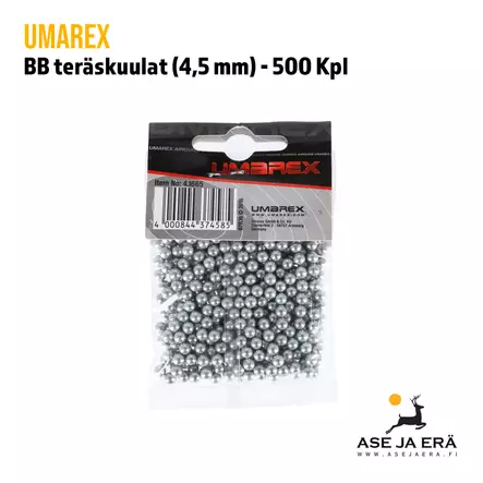 Umarex 4,5 mm BB teräskuulat 500kpl - BB teräskuulat ja muovikuulat - 4000844374585 - 3