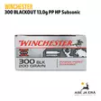 300 BLK Winchester PP HP Subsonic 13,0g kivääripatruuna - Muut kaliiperit - 020892223325 - 4