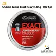 5,52mm JSB Jumbo Exact Heavy 1,175g - Yleiskuva - 5,5 mm luodit - 8594180450615 - 2