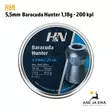 5,5mm H&N Baracuda Hunter 1,18g 200 kpl- Yleiskuva - 5,5 mm luodit - 4047058015095 - 6